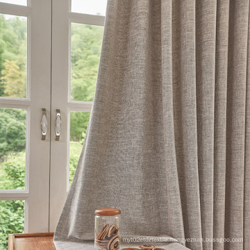 Bamboo Hemp Plain Dyed Shade 100% Blackout Curtains